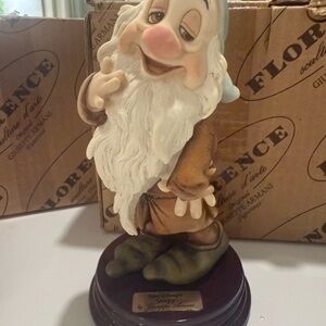 “Sleepy” Snow White + Seven Dwarfs Guiseppe Armani collectible